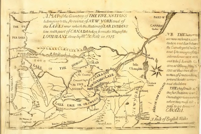 Colden's Map included with Papers on the Fur Trade